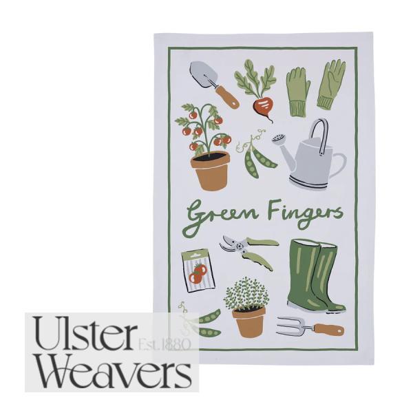 アルスターウィーバーズ ティータオル コットン Green Fingers グリーン・フィンガーズ 優秀な園芸家 キッチンクロス 布巾 水切り タペストリー 壁装飾 ギフト