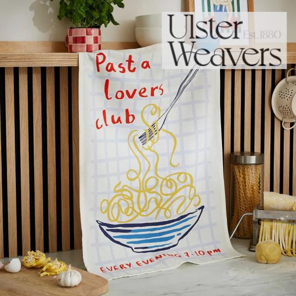 アルスターウィーバーズ パスタラバーズクラブガイド コットンティータオル Pasta Lovers Club Guide パスタ愛好家 キッチンクロス
