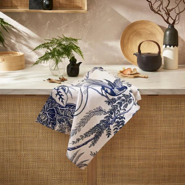 アルスターウィーバーズ ティータオル コットン Willow Toile ウィロートワル キッチンクロス ブルー 布巾 水切り タペストリー