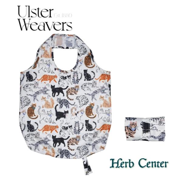 ULSTERWEAVERS エコバッグ Feline Friends 猫の友達 ネコ アルスターウィーバーズ 正規品 折りたたみ ロールアップ ショッパー