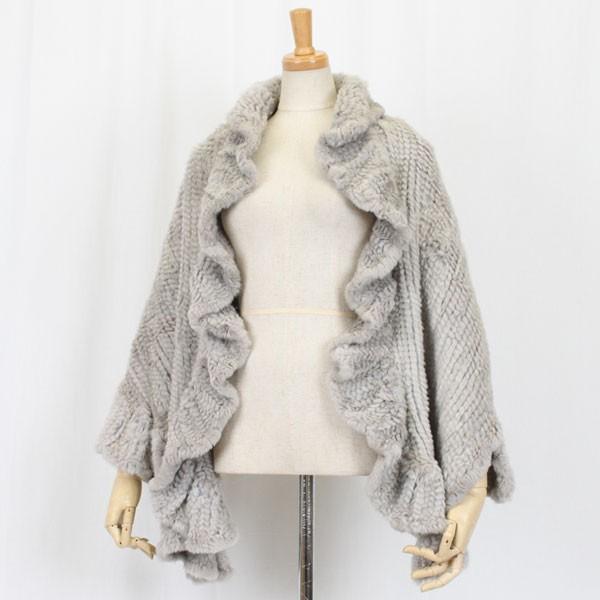 ミンク 大判 フリル ファー ケープ : エルベートブルーレーベル