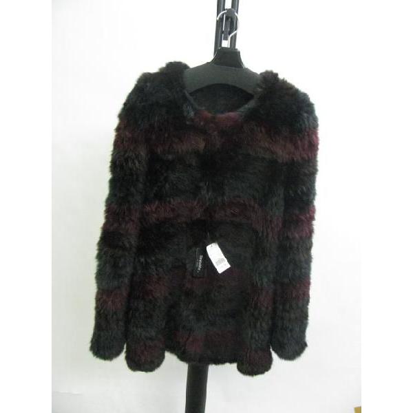 ラビット 編み込み ストレッチ ファー(R) ジャケット : エルベート