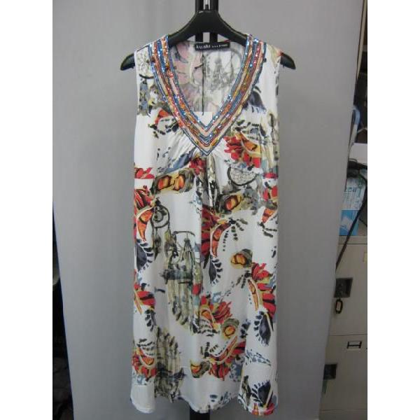 Fuego フエゴ フランスブランド レーヨン ポリエステル ワンピース ホワイト Www Fakfakkab Go Id