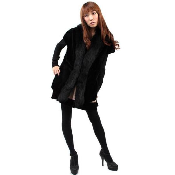 よ*ん様 リアルファー ベスト　フォックス　レッキスラビット　サイズ36 2wa リアルファー ベスト フォックス レッキスラビット サイズ36 2way