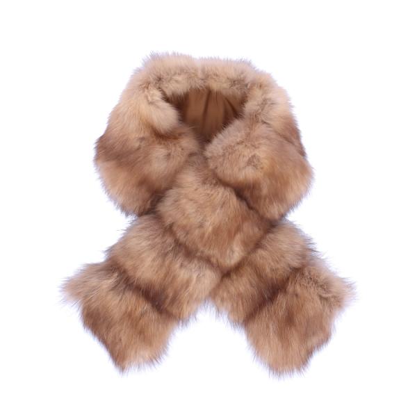 ゴールデンセーブル　ファーストール セーブル ファー ストール マフラー ナチュラルカラー : エルベート