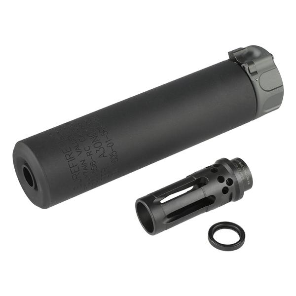 SureFire SOCOM556-RCサプレッサー warcompタイプ hercules-gear_aa-sil-05-bk-b
