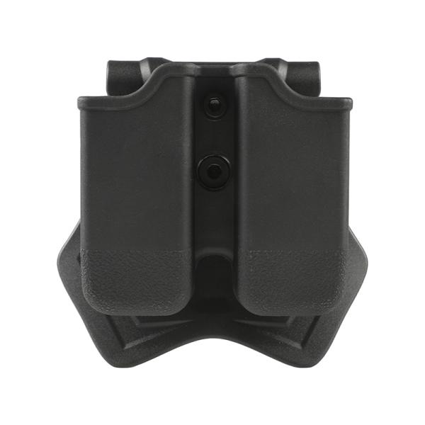 Amomax Glock エアソフトダブルマガジンポーチ Black (G17/G18/G19