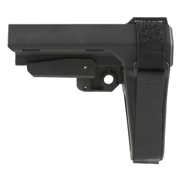 BJ Tac Sbtactial SBA3タイプ ピストルストック ナイロン BK