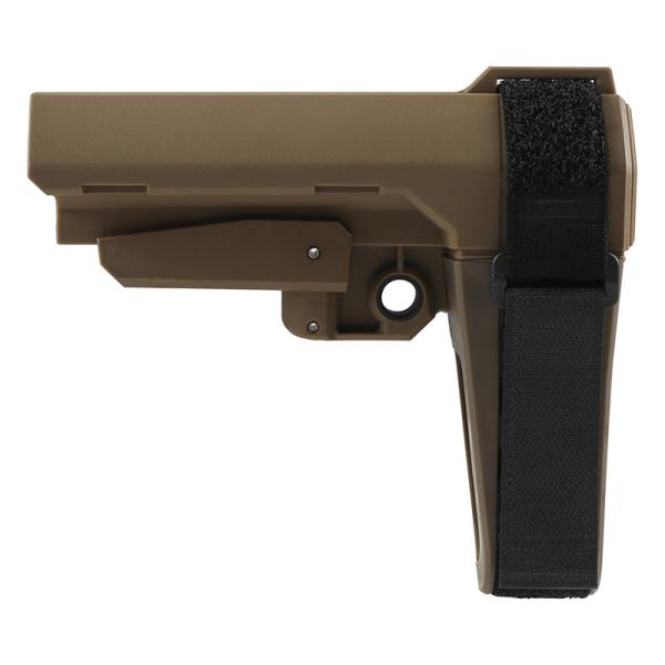 BJ Tac Sbtactial SBA3タイプ ピストルストック ナイロン FDE