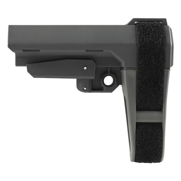 BJ Tac Sbtactial SBA3タイプ ピストルストック ナイロン GRAY
