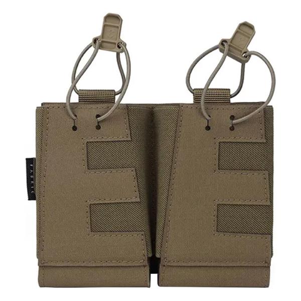 ダブルマガジンまとめ Emersongear V-Edge ダブルマガジンポーチ CoyoteBrown(5.56/7.62対応