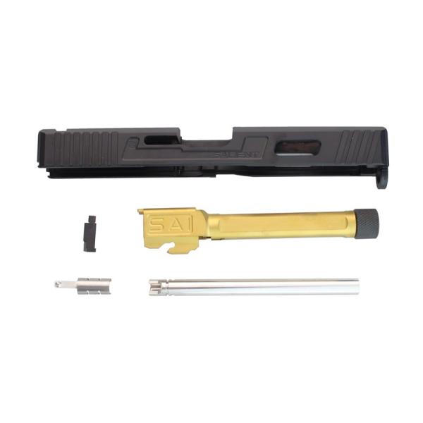 Guns Modify SAI�^�C�v CNC�A���~�X���C�h/4 Fluted Nitride GOLD�X���b�h�o�����Z�b�g �����}���CG17�Ή�