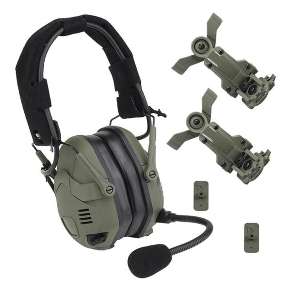 WoSporT タクティカル電子イヤーマフ OD OPS Core ARC & M-LOK