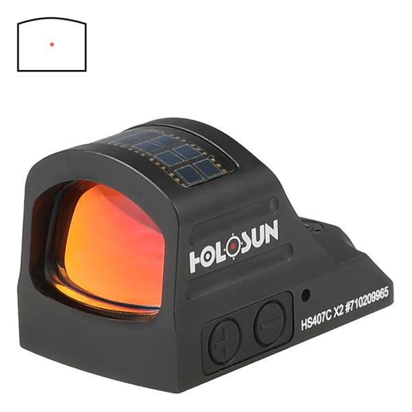 HOLOSUN HS407C X2 リフレックスレッドドットサイト : ミリタリー