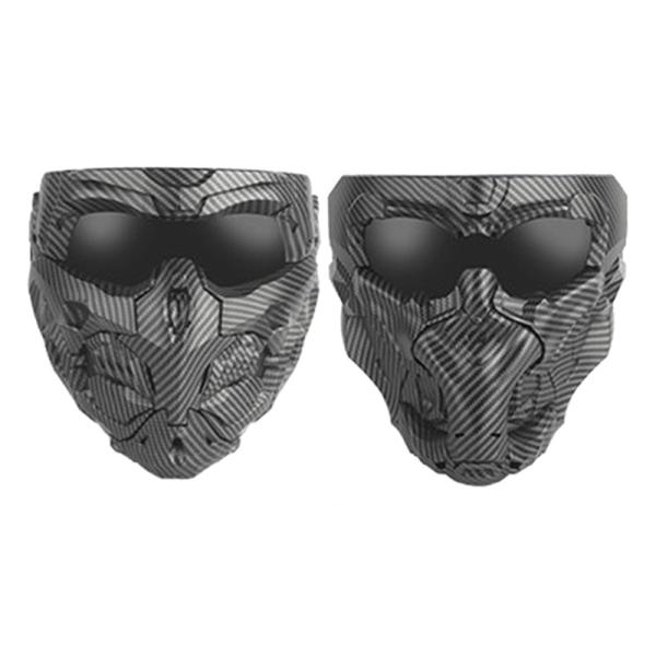 WoSporT Doomsday(ドゥームズデイ)マスクセット Carbon Fiber (マグネット式フェイスパーツ/BOA固定バンド)