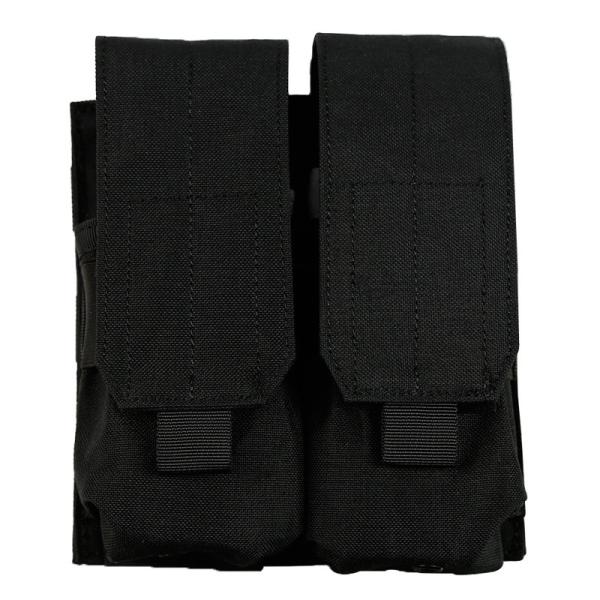 WoSporT ダブルM4マガジンポーチ BK 【 ネコポス可 】 : ミリタリー