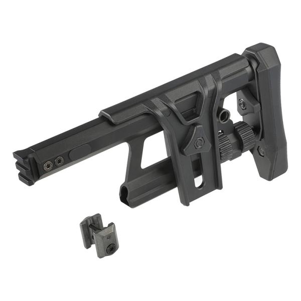 Silverback TAC-41A2 Aluminium Picatinny Stock Black アルミストック 20mmレール対応