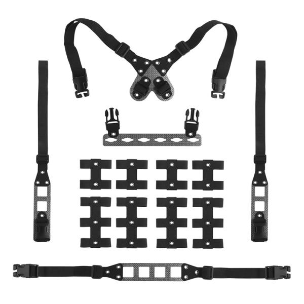 WoSporT GBRSスタイル モジュラー チェストリグ Lite Black