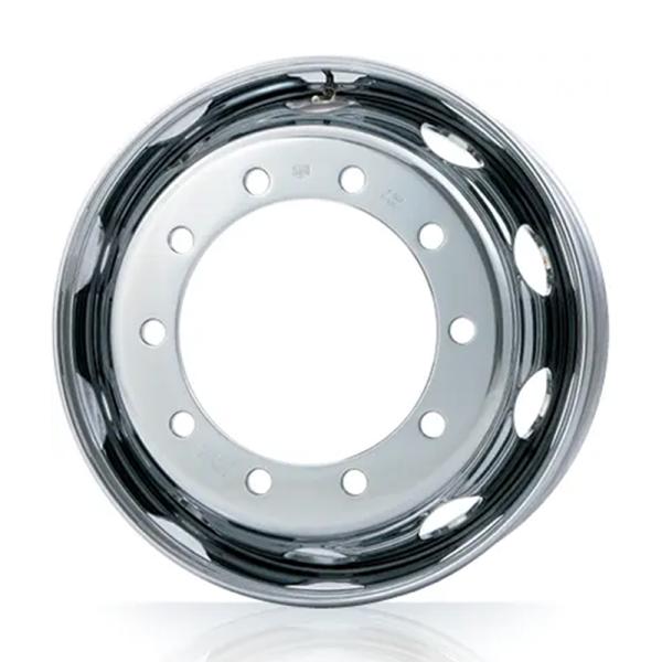 【送料無料/高品質】RTGメッキホイール 22.5インチ×7.50(162) 10穴/335 新・ISO規格 フロント用