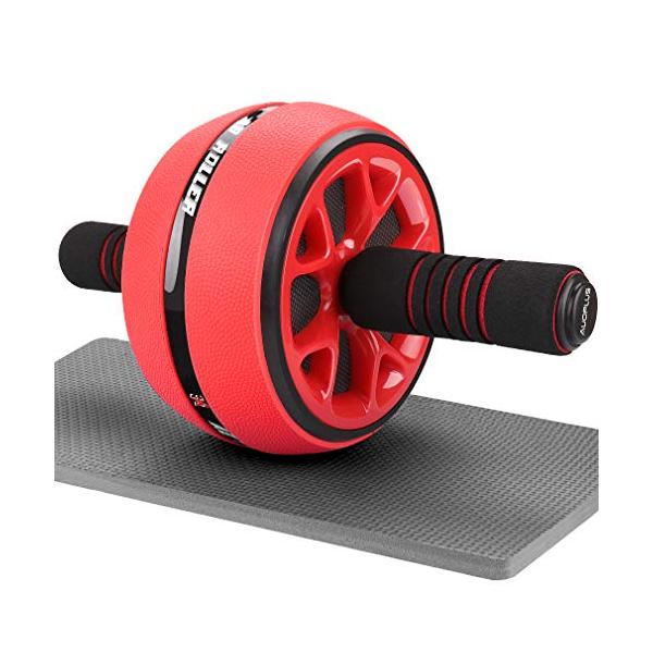 他サイト： AUOPLUS 腹筋ローラー 膝マット付き 静音 一輪 アブホイール 腹筋 トレーニング器具 筋トレグッズ エクササイズローラー 体幹 ストレッの商品画像