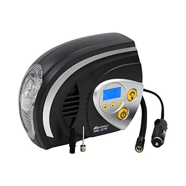 3)コンプレッサーML-270・ブラック  ML-270・・Style:3)コンプレッサーML-270・付属品:ボール・浮き輪用ノズル2種 【入力電源】DC12V 【動力電流】3.5A(MAX10A) 【連続使用】30分以内 【メーター表示...