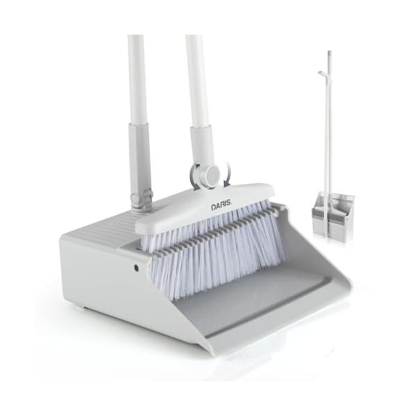 他サイト： DARISHM ほうき ちりとり セット自立式 箒 塵取り 収納便利 室内 屋外 ベランダ 玄関 掃除の商品画像