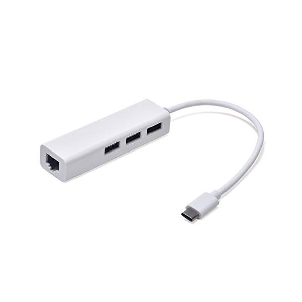 ・Type-C to LAN-100Mbps+USB2.0*3  U3-239-WH-CY-XY・複数の3ポート・ハブwith EthernetネットワークJSER USB 3.1?Type C USB - LANアダプタ、MacBook ...