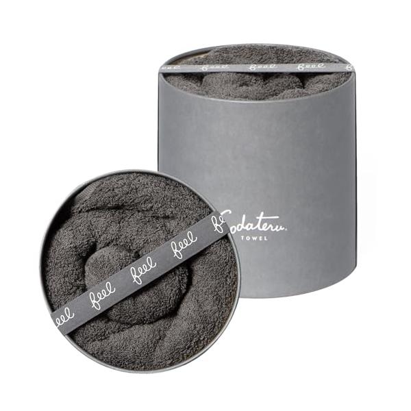 他サイト： 育てるタオル「feel」バスタオル カラー:チャコール(グレー系)の商品画像