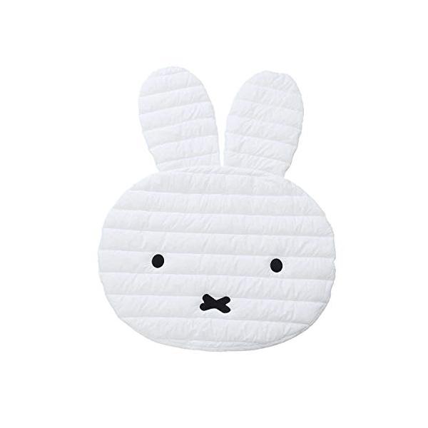 他サイト： 西川(nishikawa) ミッフィー おかお型 ふれあいマット ホワイト やわらか 滑り止め付き 手洗いOK 1585-50103の商品画像