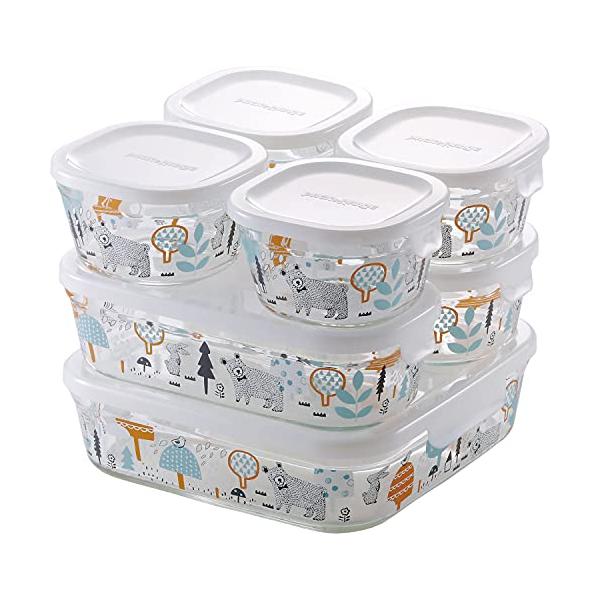 iwaki(イワキ) 耐熱ガラス 保存容器 シンジカトウ 森の中で システム