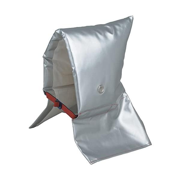 ・シルバー 49×28cm 90001・・PatternName:単品・■口元のゴムはスライド式で調整可能 小学校低学年以上、子供から大人まで被れます。・畳んだ時の大きさ: 約260×280mm 厚さ 約30mm・小雨程度の雨に濡れても水を...