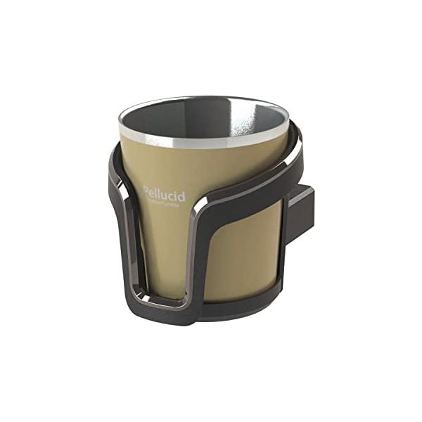 他サイト： ペルシード(Pellucid) ドリンクホルダー 車 ステンレスサーモタンブラー付 コヨーテ PDK2115 保温保冷 コンビニコーヒー対応 エの商品画像