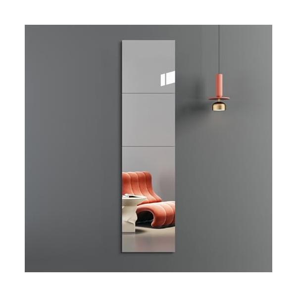 他サイト： どこでも貼れる割れない鏡割れない 鏡 全身鏡 姿見鏡 壁掛け ミラー 壁掛け鏡 浴室 便利 穴あけ不要 軽量 (30cm×30cm×4枚セット)の商品画像