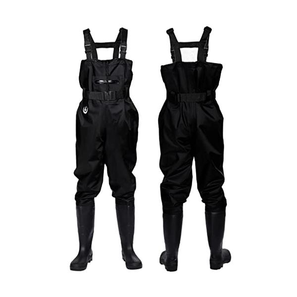 他サイト： unizom ウェーダー 釣り 胴長 長靴 インナーメッシュ ラジアルソール 防水 スーツ チェストハイ フィッシングウェーダー (27cm~2の商品画像