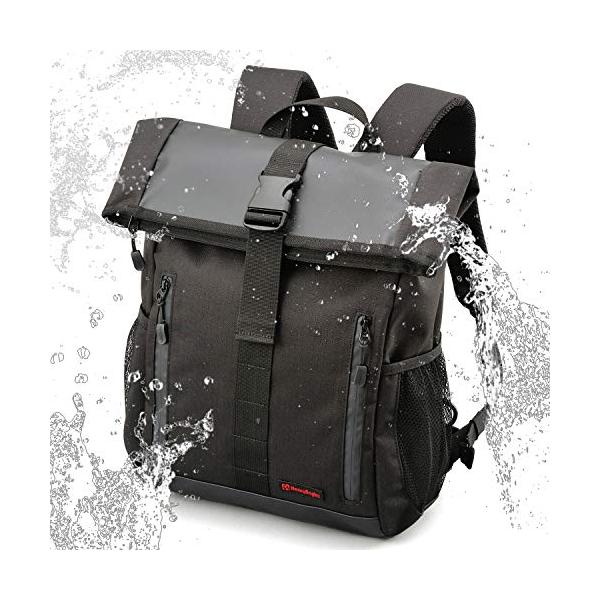 他サイト： ヘンリービギンズ(Henly Begins) デイトナ バイク用 バックパック 防水タイプ 16L ファスナー&amp;折り曲げ式防水気室 内部小分けポの商品画像