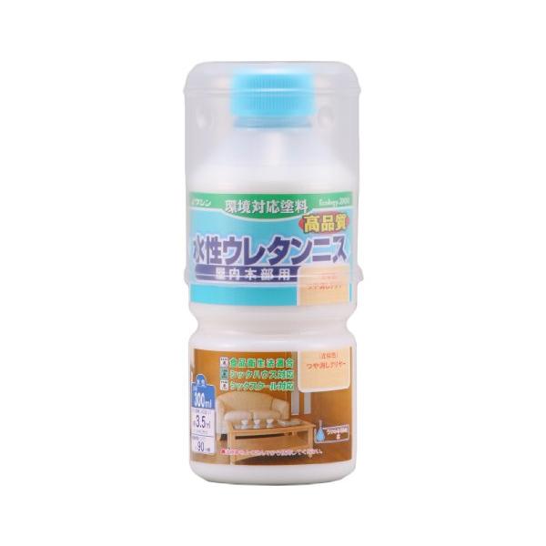 他サイト： 和信ペイント(Washi Paint) 水性ウレタンニス つや消しクリヤー 300ml 屋内木部用 ウレタン樹脂配合 低臭・速乾の商品画像