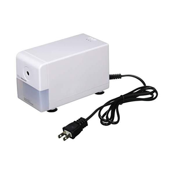 他サイト： ナカバヤシ 電動 鉛筆削り スリムタイプ ホワイト DSZ-101W ピュアホワイト/スリムの商品画像