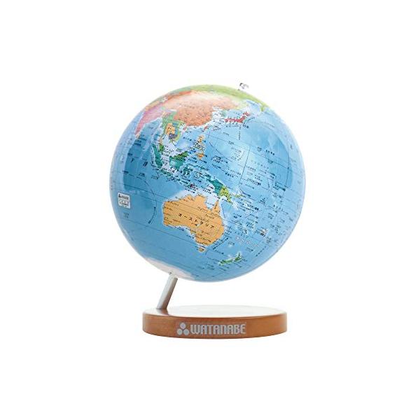 他サイト： 渡辺教具製作所 地球儀 シティーズ 15 WF 木台 1502の商品画像