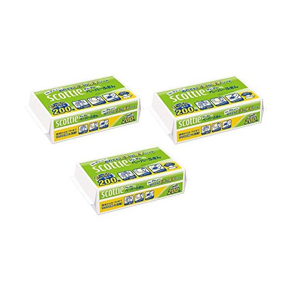 他サイト： まとめ買い スコッティ ペーパーふきん サッとサッと 400枚(200組) ×3個セットの商品画像