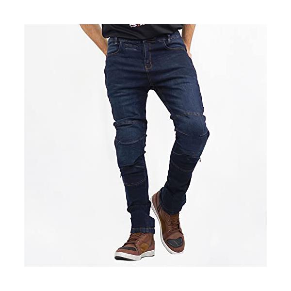 他サイト： KOMINE  バイク用 プロテクトジーンズ WJ-749 オールシーズン向け プロテクター CE規格 07-749 Deep Indigoの商品画像