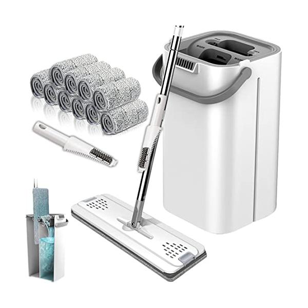 尊敬するお客様は、インストールビデオを必ずご覧ください。製品はビデオ中の実物を基準としている。・バケツ・モップ絞り器付きバケツカバーは2槽設計で、洗濯槽と脱水槽に分かれている。モップを洗いながら、反対側はそのまま脱水でき、脱水は抜群です。蓋...