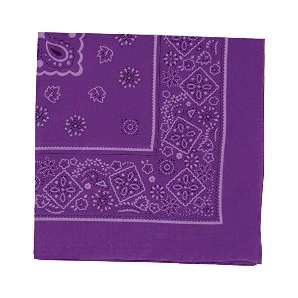 バンダナ-/-/1247・パッケージ個数:1・材質:ポリエステル・サイズ約550×550mm・カラー:紫