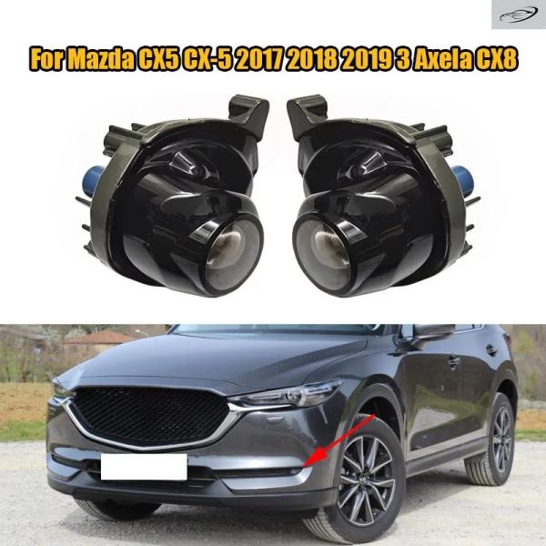 並行輸入品 マツダ CX5 CX-5 2017 2018 2019 3 Axela CX8 用左右 LED 車用フロントバンパーフォグランプライトアセンブリ ド