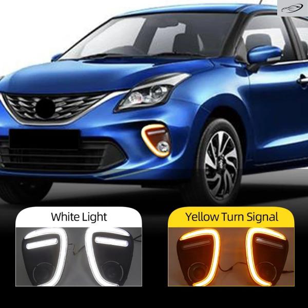 並行輸入品 スズキ バレーノ 2019 2020 用 LED デイタイム フォグランプ イエロー ウィンカー 1 ペア