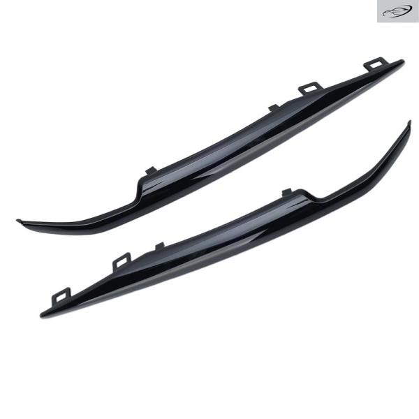 並行輸入品 キャデラック エスカレード 2015 - 2019 用フロントフォグランプトリムモールディング ABS ブラック アクセサリー フォグランプストリッ