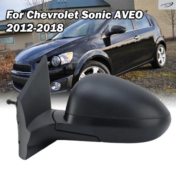 並行輸入品 シボレー ソニック アベオ 2012 2013 2014-2018 用アセンブリテクスチャードブラック手動折りたたみ式ドアミラーカーアクセサリー