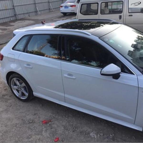 並行輸入品 アウディ A3 S3 8V 2012-2019 5ドア ハッチバック スポーツバック用 シルバー装飾ルーフラックレール ラゲッジキャリアバー カーア