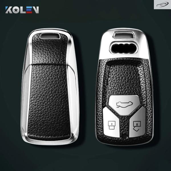 並行輸入品 アウディ A4 B9 A5 A6L A6 S4 S5 S7 8W Q7 4M Q5 TT TTS RS クーペ用レザー+製カーリモートキーカバーケー