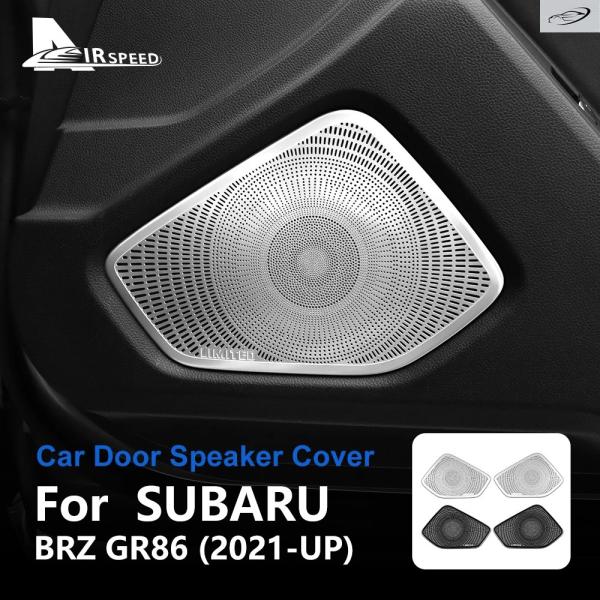 並行輸入品 スバル ZN8 BRZ トヨタ GR86 ZD8 2021 - 2025 カーオーディオ ドアスピーカー トリム ラウドスピーカー カバー トリム 