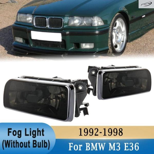 並行輸入品 BMW M3 E36 1992-1998用フロントバンパーフォグランプ（バルブなし1ペアカーヘッドライトフォグランプ 63178357389 631